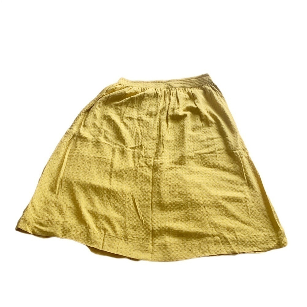 Francesca’s Alya Mustard Yellow Button Front Skirt - Picture 5 of 10
